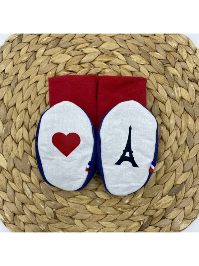 Chaussons de portage Gustave par la marque Les Mômes des Dômes Les Mômes des Dômes - Chaussons de portage Gustave