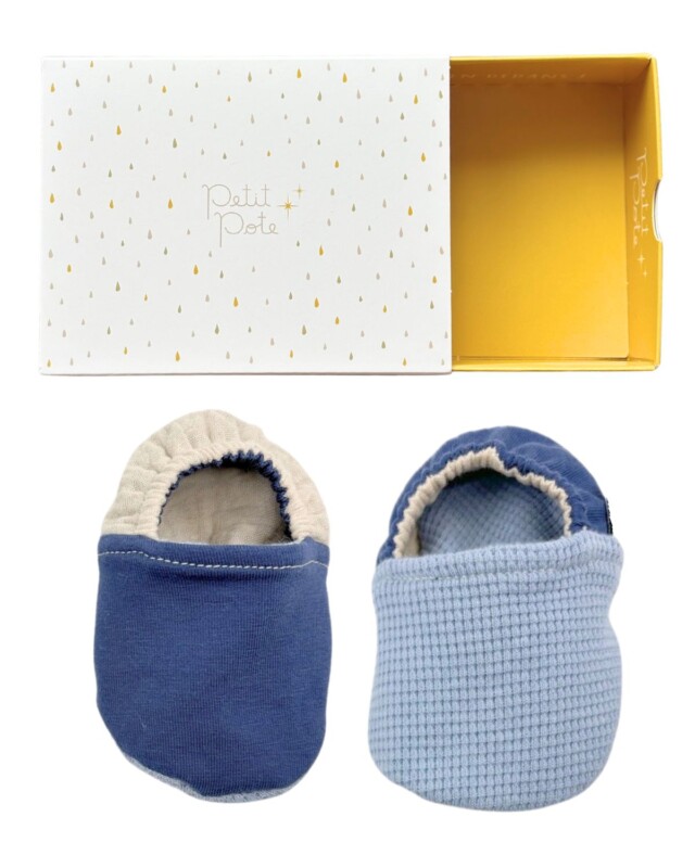 Petit Pote - Chaussons bébé souples – Chats / 18-20