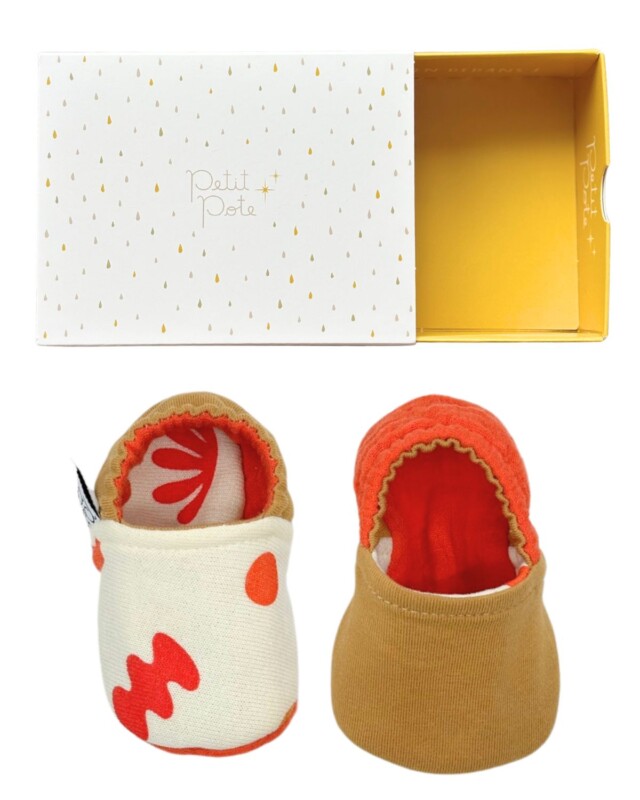 Petit Pote - Chaussons bébé souples – Bleu indigo / 20-22
