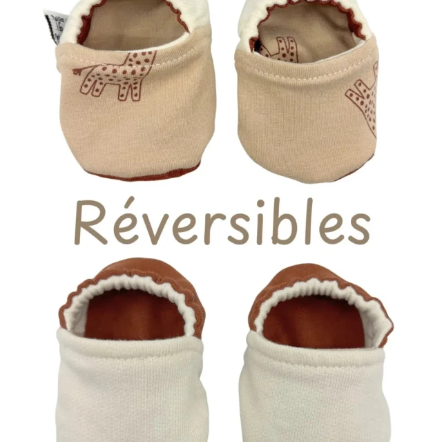 Petit Pote - Chaussons bébé souples – Chats / 18-20