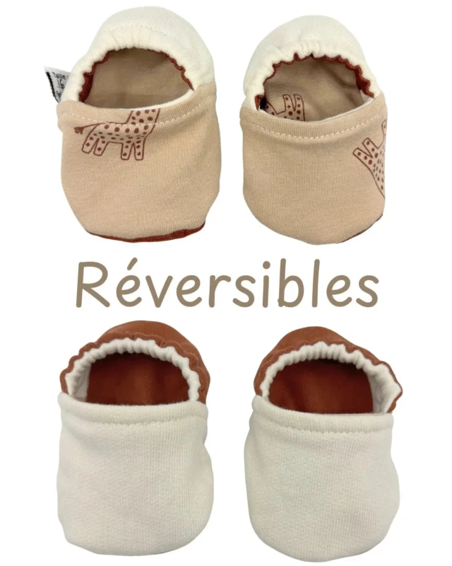 Petit Pote - Chaussons bébé souples – Chats / 18-20
