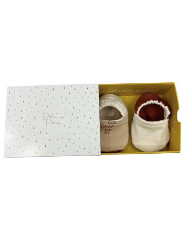 Petit Pote - Chaussons bébé souples – Chats / 18-20