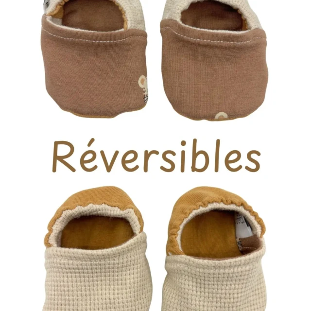 Petit Pote - Chaussons bébé souples – Chats / 18-20