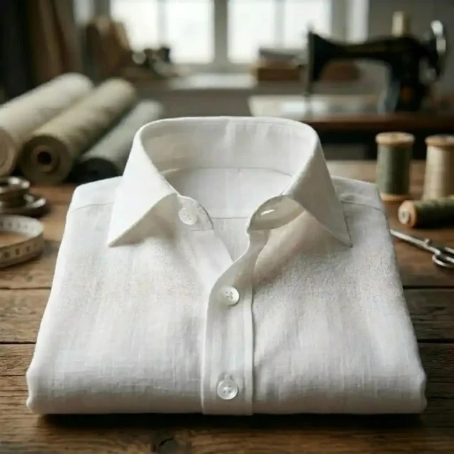 PALÂBA - Chemise en lin blanc homme | Intemporelle – 3XL