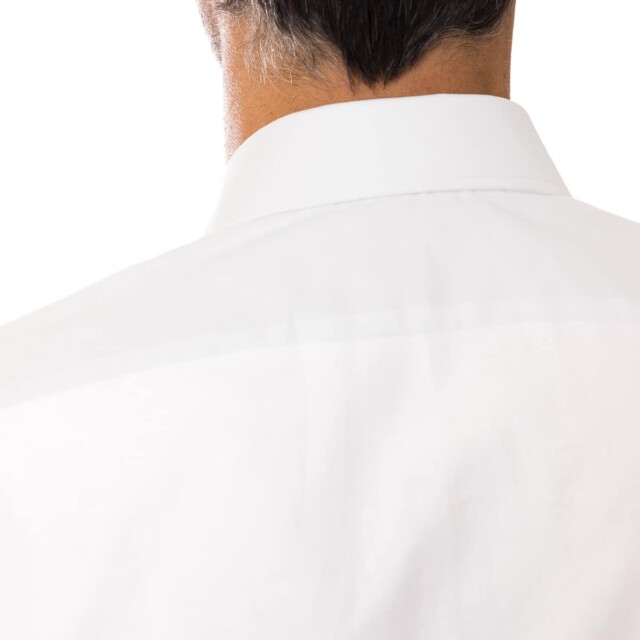PALÂBA - Chemise col italien classique coton ajustée blanche – 3XL