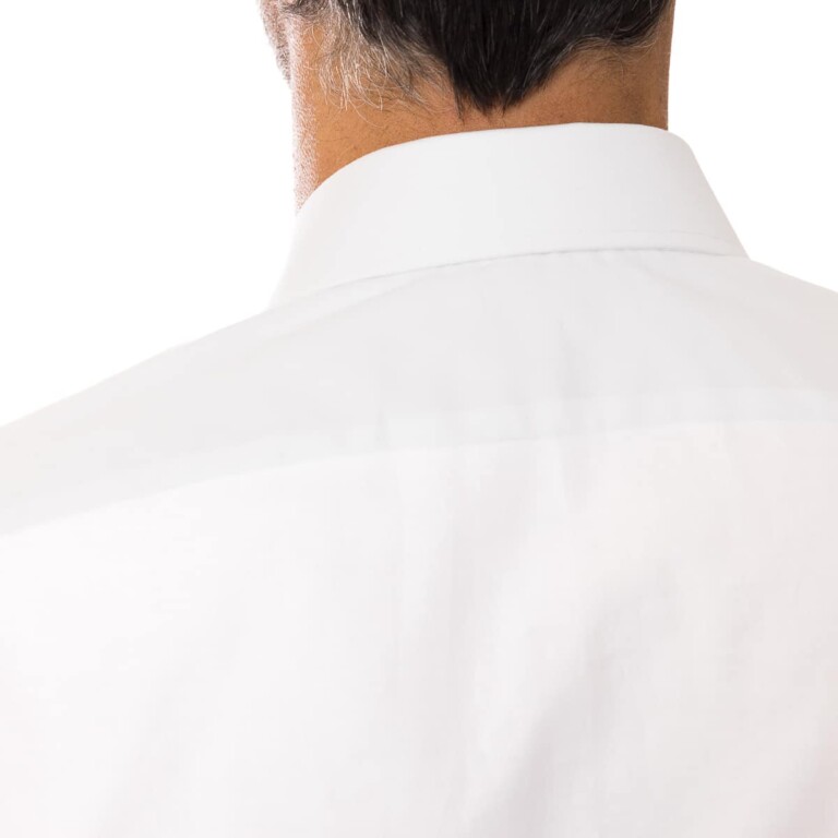 PALÂBA - Chemise col italien classique coton ajustée blanche – 3XL