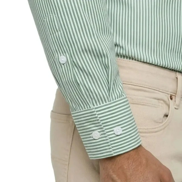PALÂBA - Chemise à rayures vertes homme | Look estival – 3XL