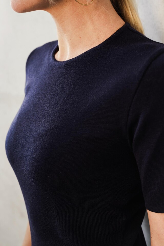 Thelma & Rose - Pull 100% mérinos Chloé – 3 / Bleu marine
