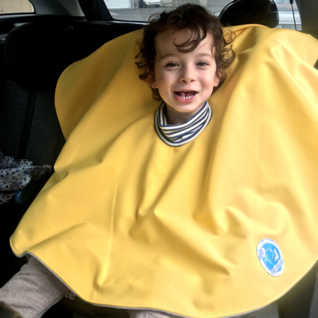 Les Mômes des Dômes - CHO Poncho spécial voiture approuvé par Sécurange - Menthe