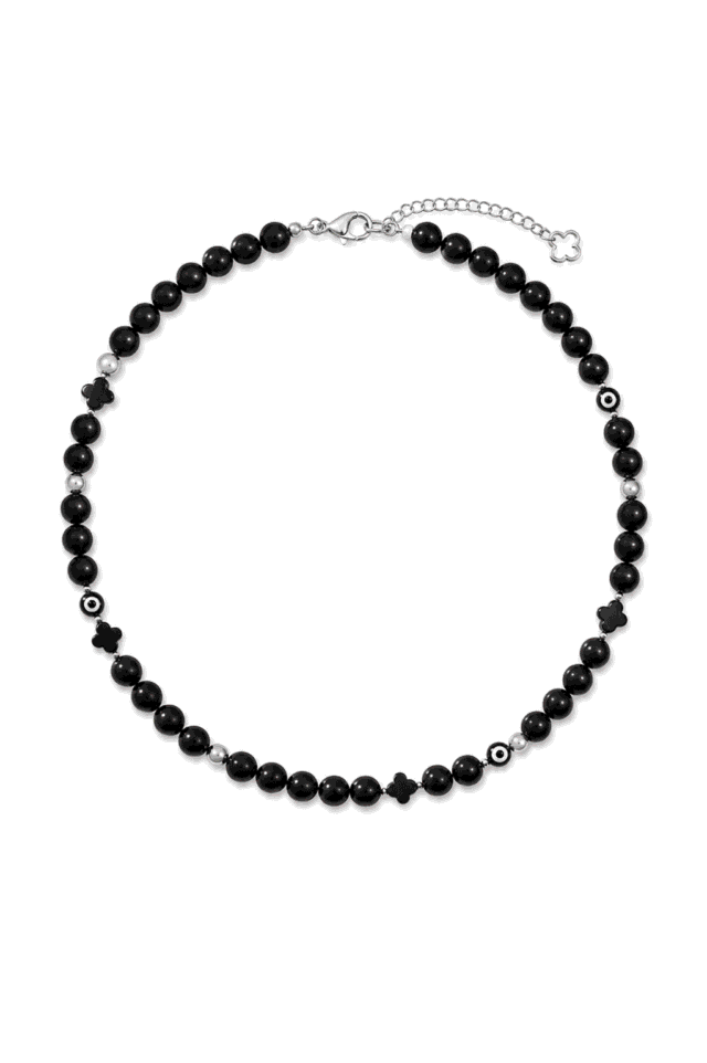 NEIJE - Collier Lucky Onyx et Argent 925