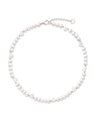 Collier Montmartre Perles de Culture et Nacre Coeurs par la marque NEIJE NEIJE - Collier Montmartre Perles de Culture et Nacre Coeurs