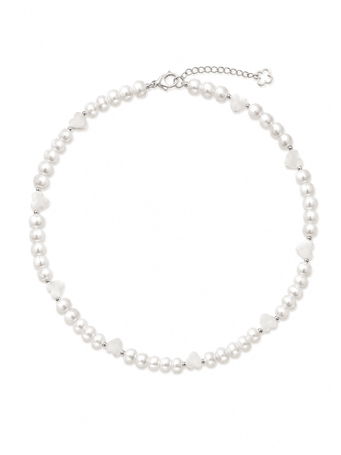 collier perles et coeur nacre NEIJE - Collier Montmartre Perles de Culture et Nacre Coeurs