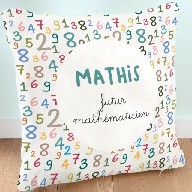 L’Atelier BABY’SPHERE - Coussin pour apprendre les chiffres à l’école