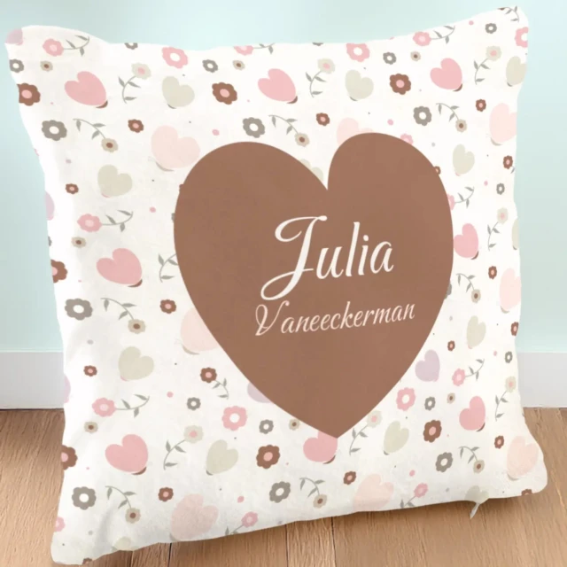 L’Atelier BABY’SPHERE - Coussin spécial pour la rentrée de votre fille en maternelle
