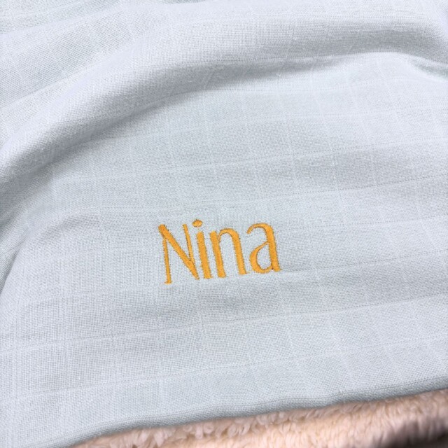 Petit Pote - Poncho bébé enfant personnalisé / Coton Bio – Taille unique / Carreaux