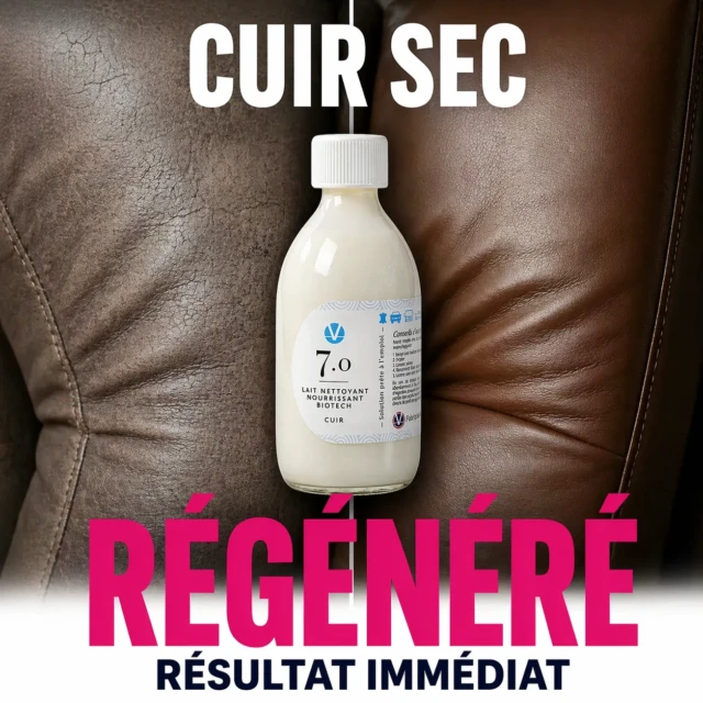 VHYG - Lait Nettoyant Cuir Pro N°7.0 | Votre Réserve de 60 Soins Rénovateurs (0,31€ l’unité) | Nettoie, Nourrit & Protège sans graisser