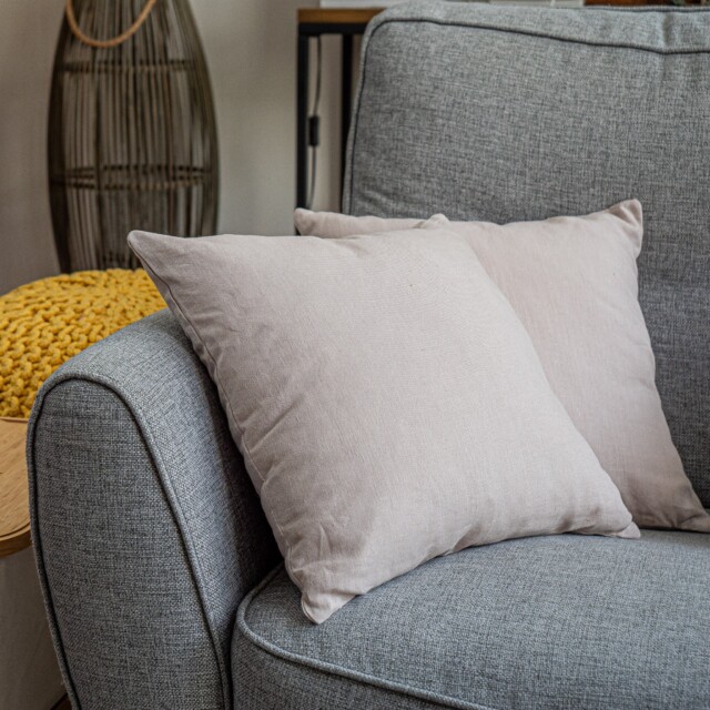 Housse de coussin en lin lavé – Naturel par la marque DEJORINE DEJORINE - Housse de coussin en lin lavé – Naturel