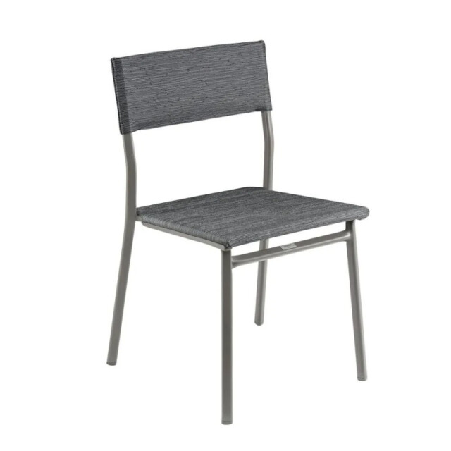 LAFUMA MOBILIER - Ensemble LAFUMA MOBILIER table de repas extensible et 6 chaises de jardin Oron ALU 6-8 personnes GRIS TITANE