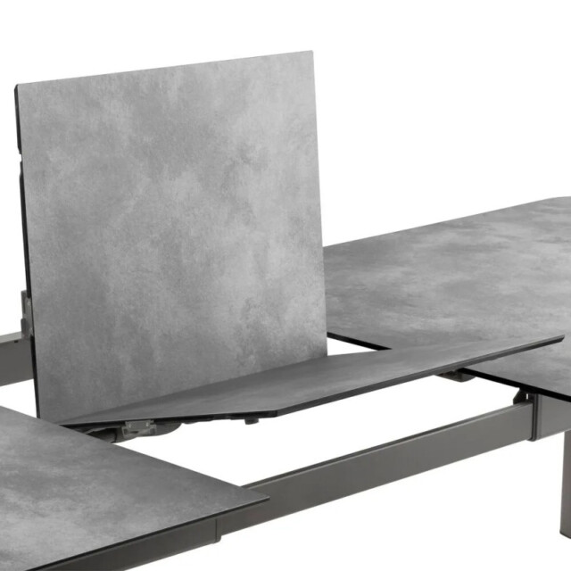 LAFUMA MOBILIER - Ensemble LAFUMA MOBILIER table de repas extensible et 8 fauteuils de jardin Oron HPL 8-10 personnes GRIS SILVER