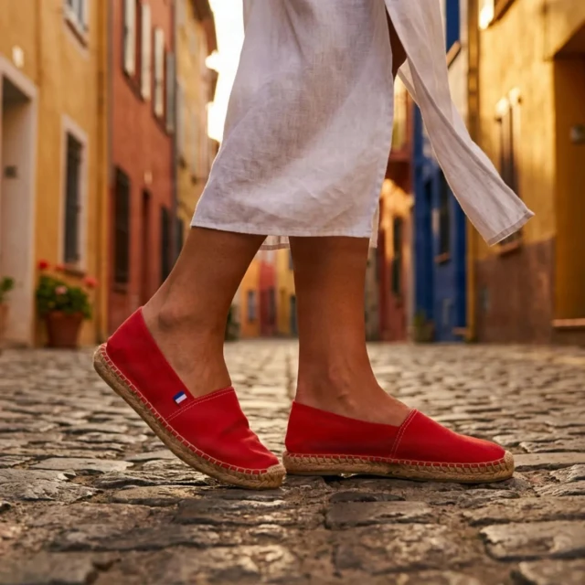 PALÂBA - Espadrille femme Collioure rouge