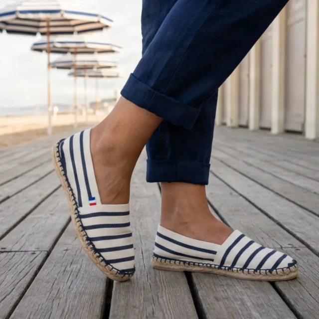 PALÂBA - Espadrille femme Deauville rayée
