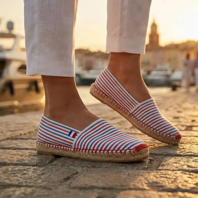 PALÂBA - Espadrille femme Saint Tropez tricolore