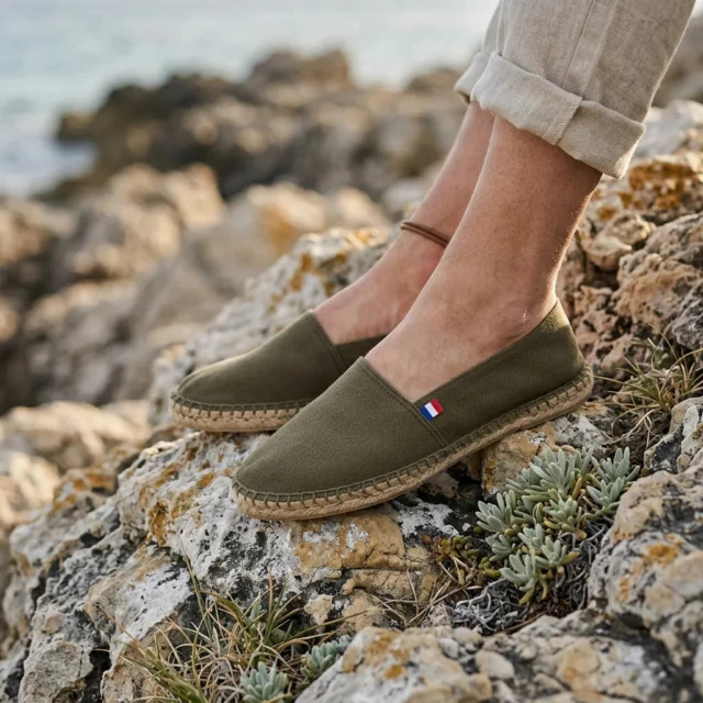 PALÂBA - Espadrille homme Arnaud — Kaki
