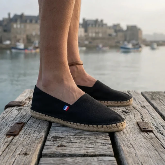 Espadrille homme Gaston — Noir par la marque PALÂBA PALÂBA - Espadrille homme Gaston — Noir