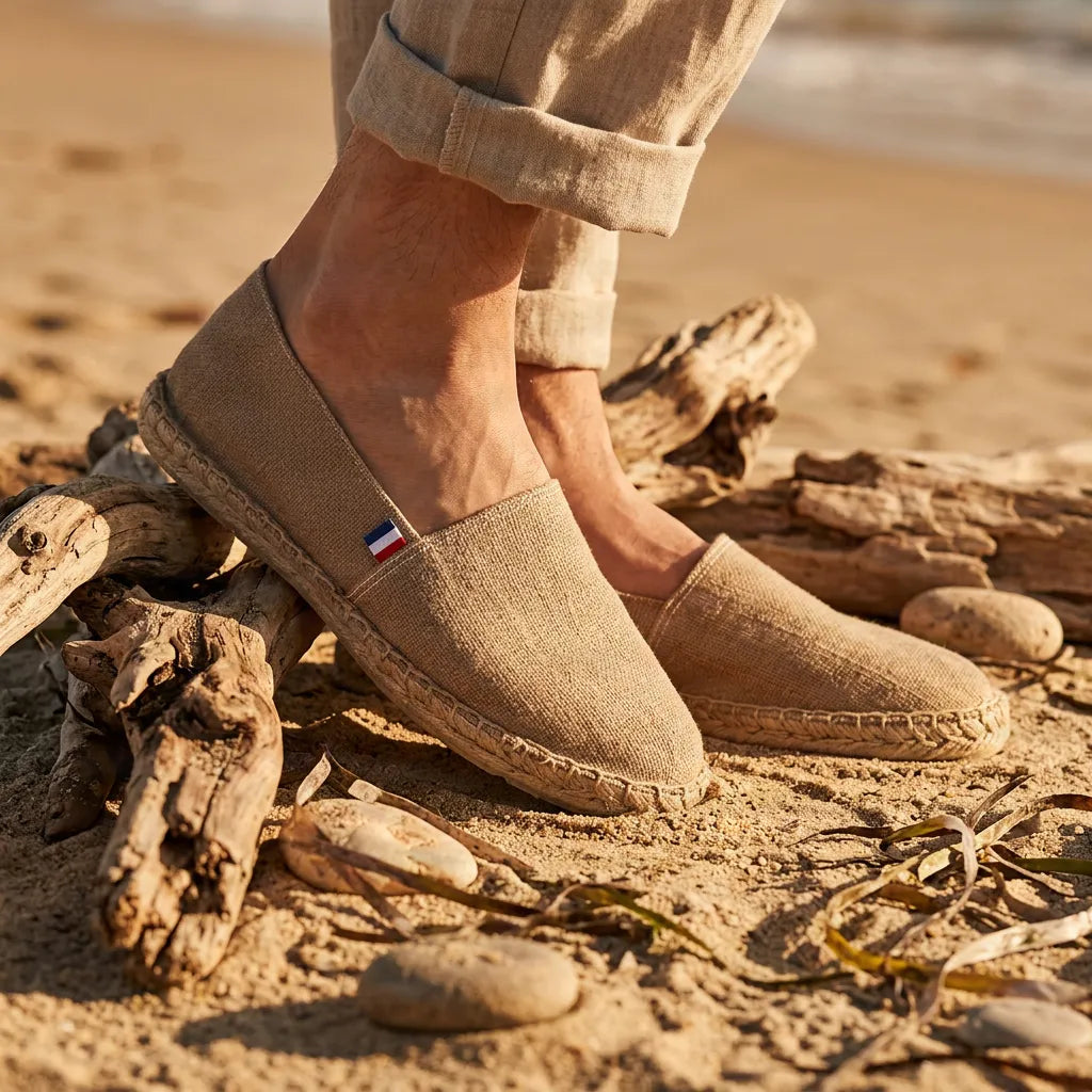 espadrille homme mauleon ecru palaba 551 PALÂBA - Espadrille homme Mauléon — Écru – 46