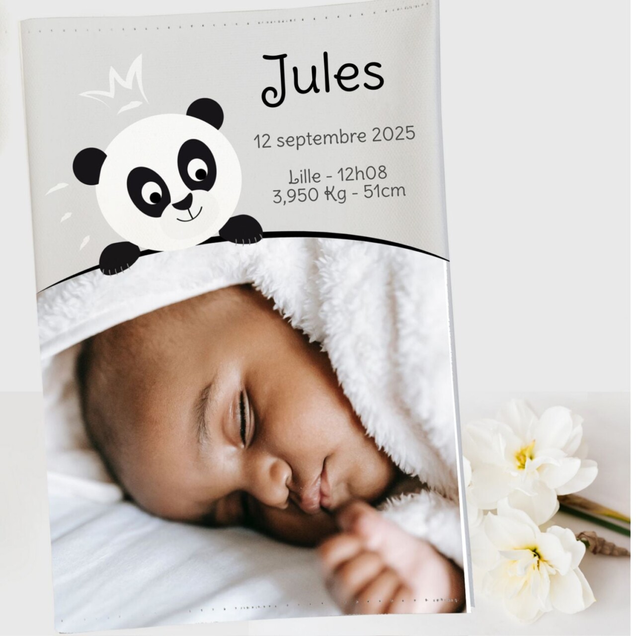 g6Lwrt4Ny FpKEvOXzo ffffff customall - Protège carnet de santé personnalisé avec photo – Thème panda – Emballage cadeau intissé chocolat
