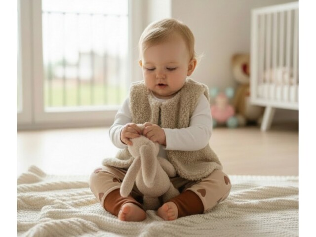 gilet de berger bebe Les Mômes des Dômes - Gilet de berger bébé
