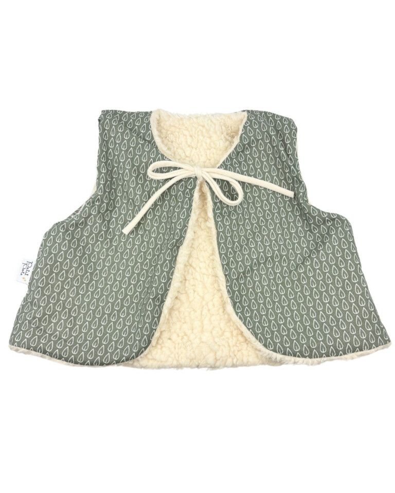Petit Pote - Gilet sans manches réversible bio 0-3M