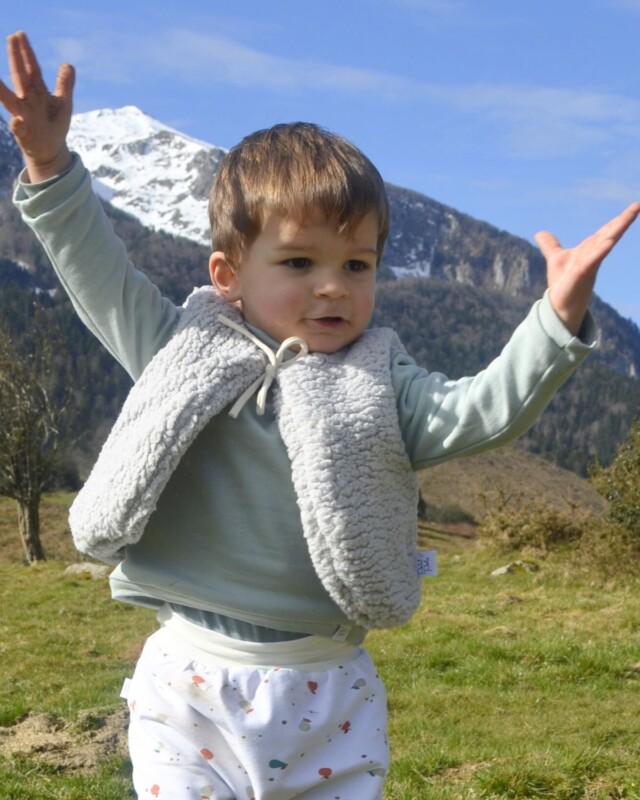 Petit Pote - Gilet sans manches Sherpa