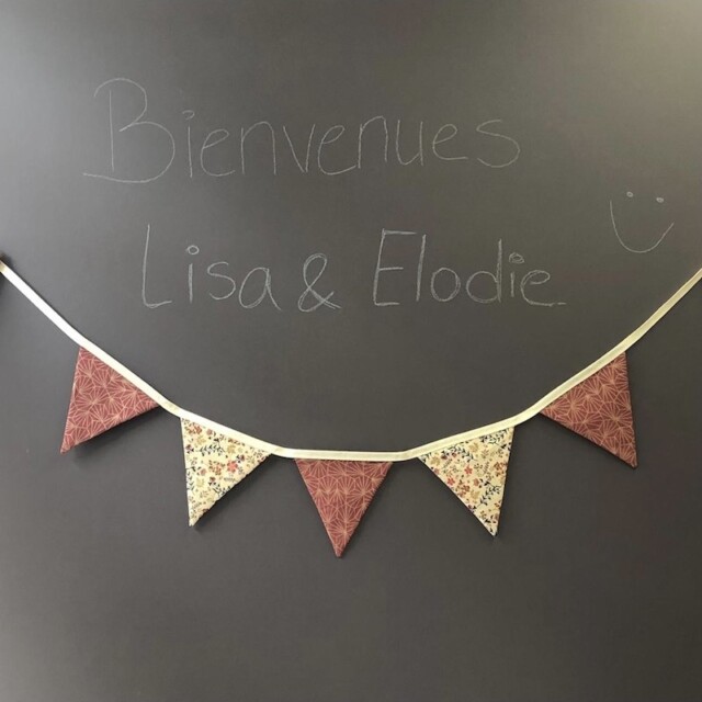 Les Mômes des Dômes - Guirlande de fanions Elodie