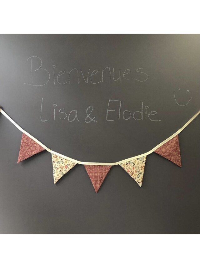 Les Mômes des Dômes - Guirlande de fanions Elodie