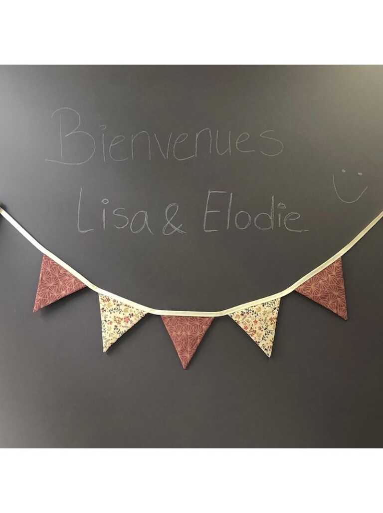 Les Mômes des Dômes - Guirlande de fanions Elodie
