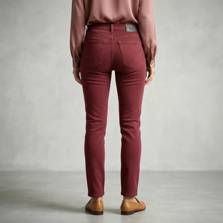 PALÂBA - Jean français Femme bordeaux – 42