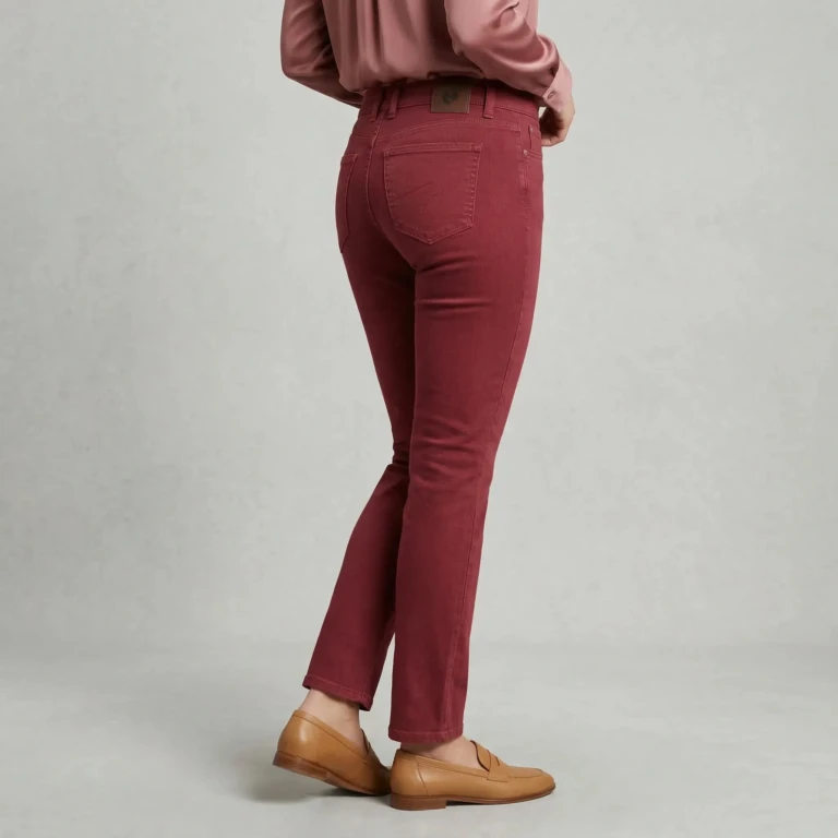 PALÂBA - Jean français Femme bordeaux – 42
