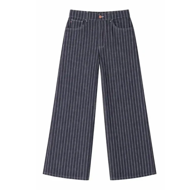 PALÂBA - Jean Extra large femme rayé – 44