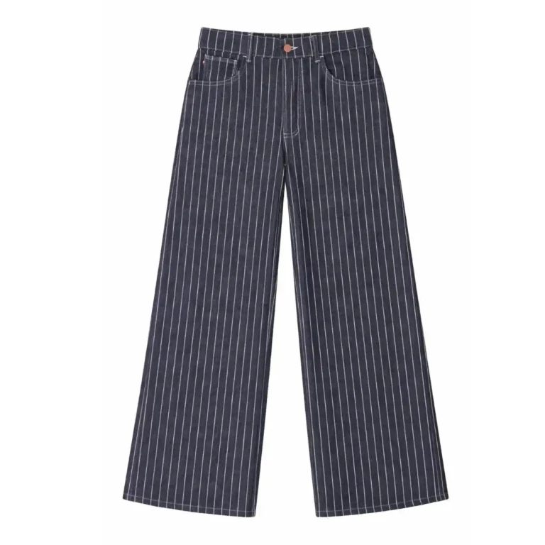 PALÂBA - Jean Extra large femme rayé – 44