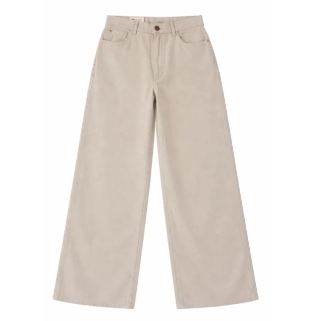 PALÂBA - Jean large femme taille haute | Ecru – 46
