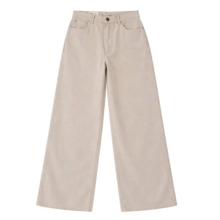 PALÂBA - Jean large femme taille haute | Ecru – 46