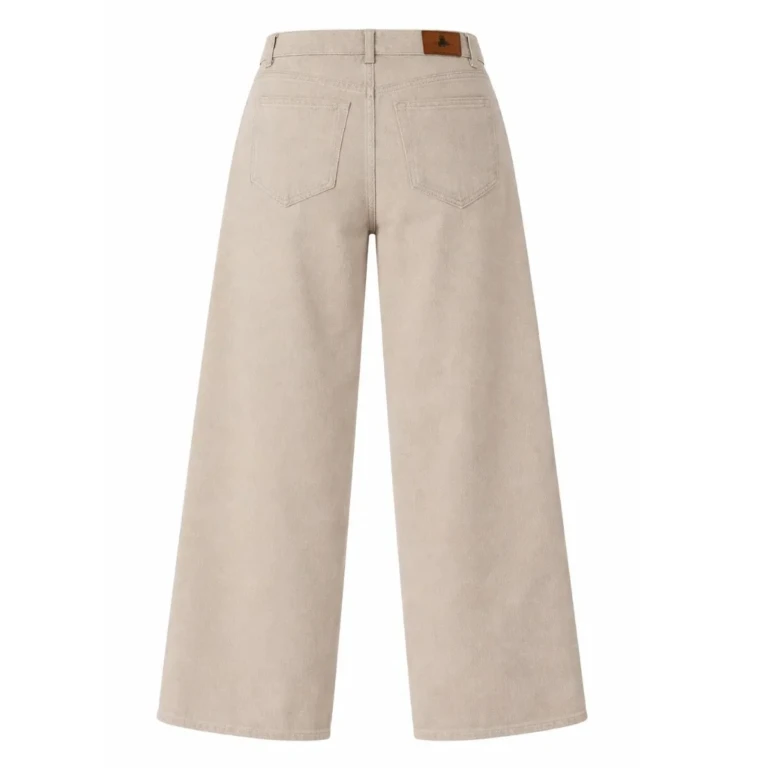 PALÂBA - Jean large femme taille haute | Ecru – 46
