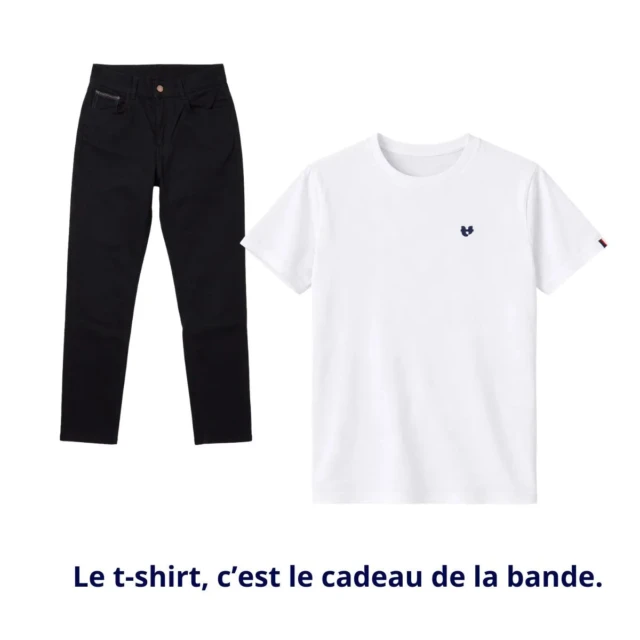 PALÂBA - Jean noir coupe droite | Homme – 46