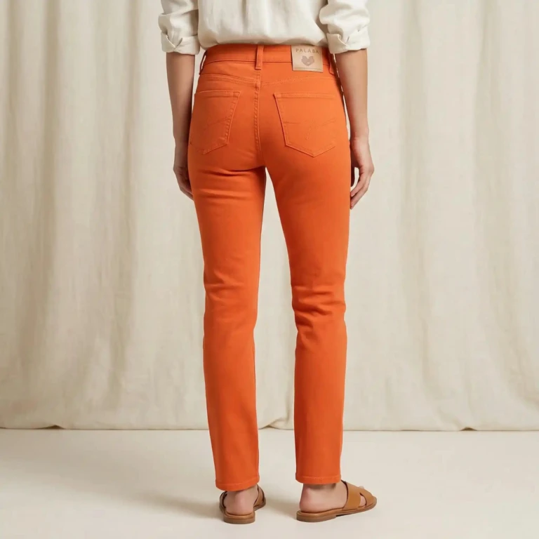 PALÂBA - Jean français Femme Orange – 44
