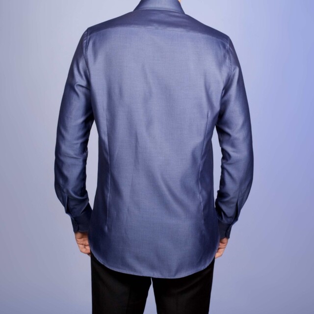 La Chemise Française - Chemise Chevrons Nocturnes - Col Souple – 2XL
