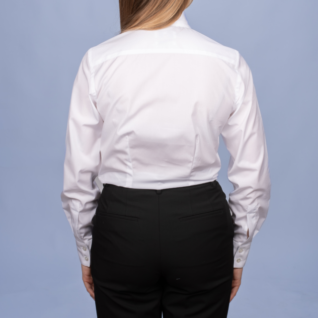 La Chemise Française - Chemisier Popeline Blanche – Ajustée / 48