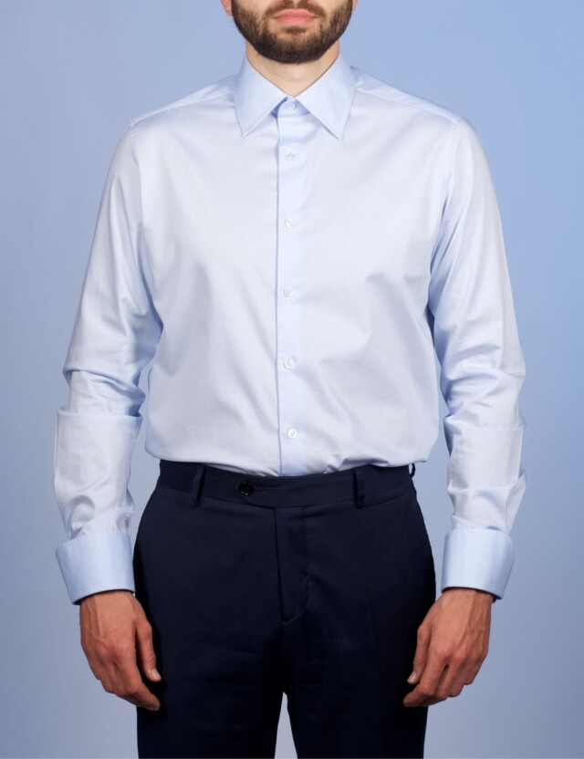La Chemise Française - Chemise Virtuose Bleu Ciel – Droite / 50