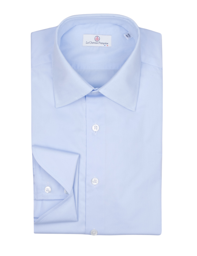 Chemise Virtuose Bleu Ciel par la marque La Chemise Française La Chemise Française - Chemise Virtuose Bleu Ciel