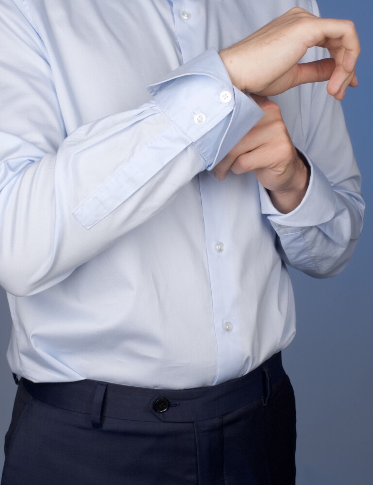 La Chemise Française - Chemise Virtuose Bleu Ciel – Droite / 50